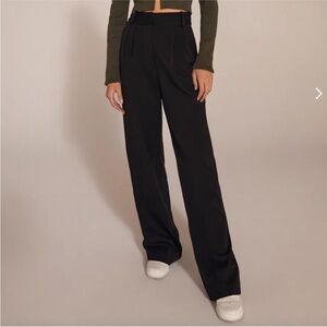 Favorite Daughter The Favorite Pant Pleated Wide Leg Trousers Pants Black